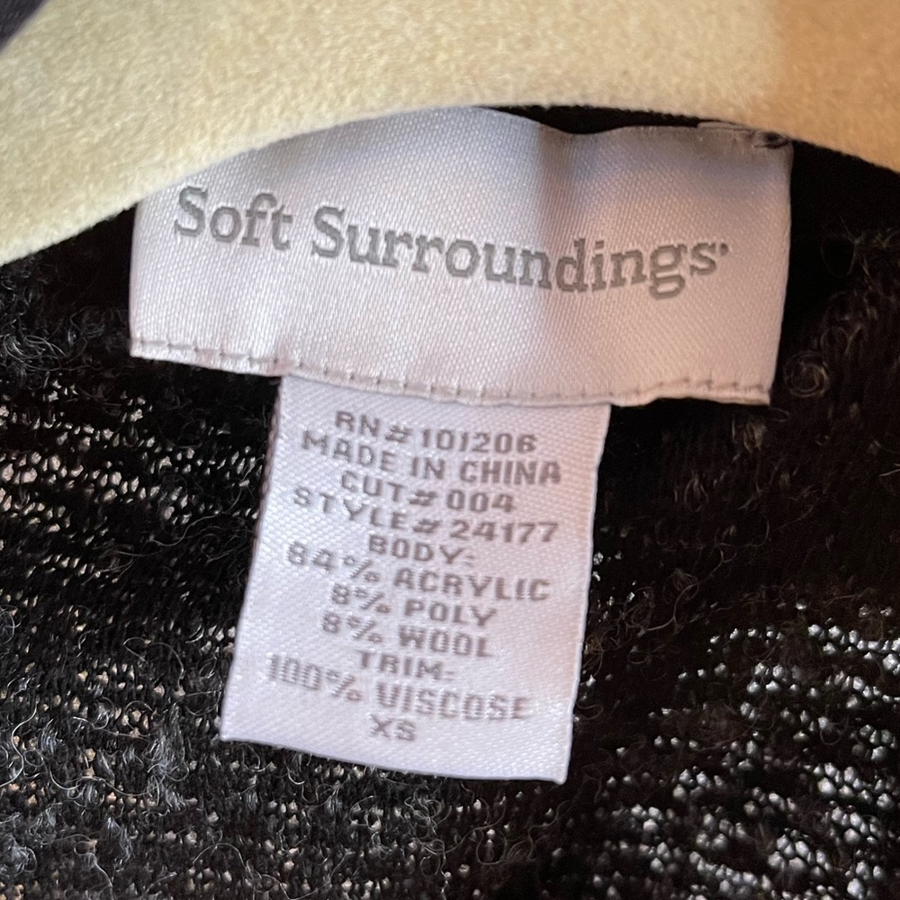 Black Cardigan Soft Surroundings - Picture 2 of 3